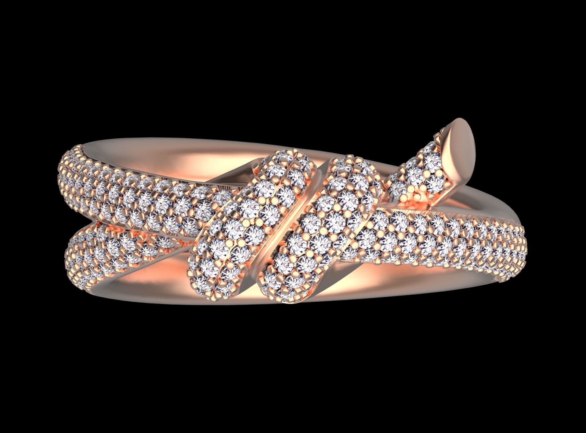 ring knot 3D print model_17