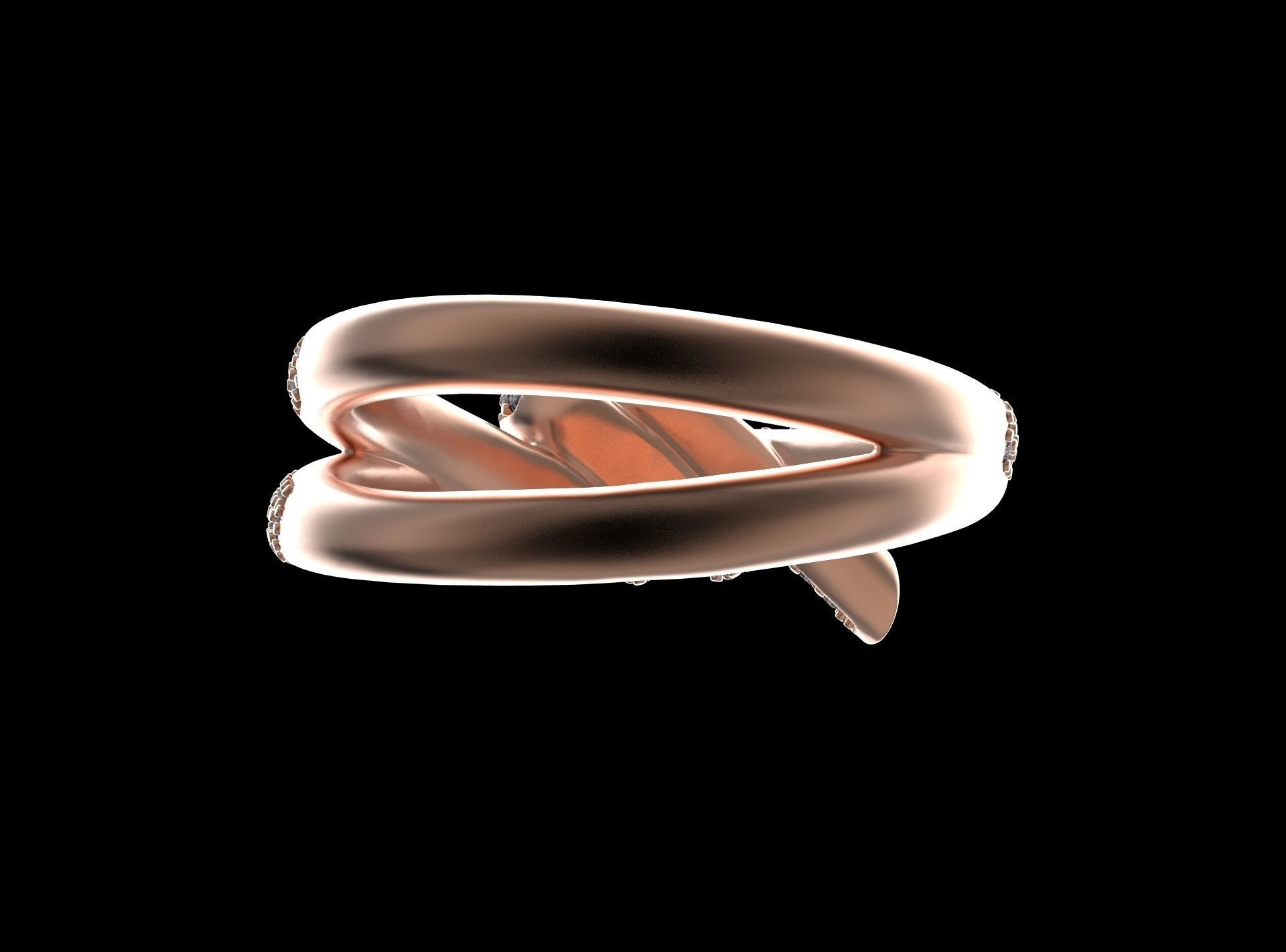 ring knot 3D print model_39