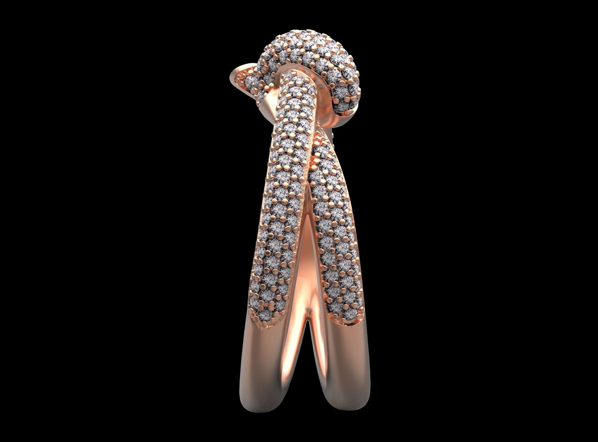 ring knot 3D print model_11