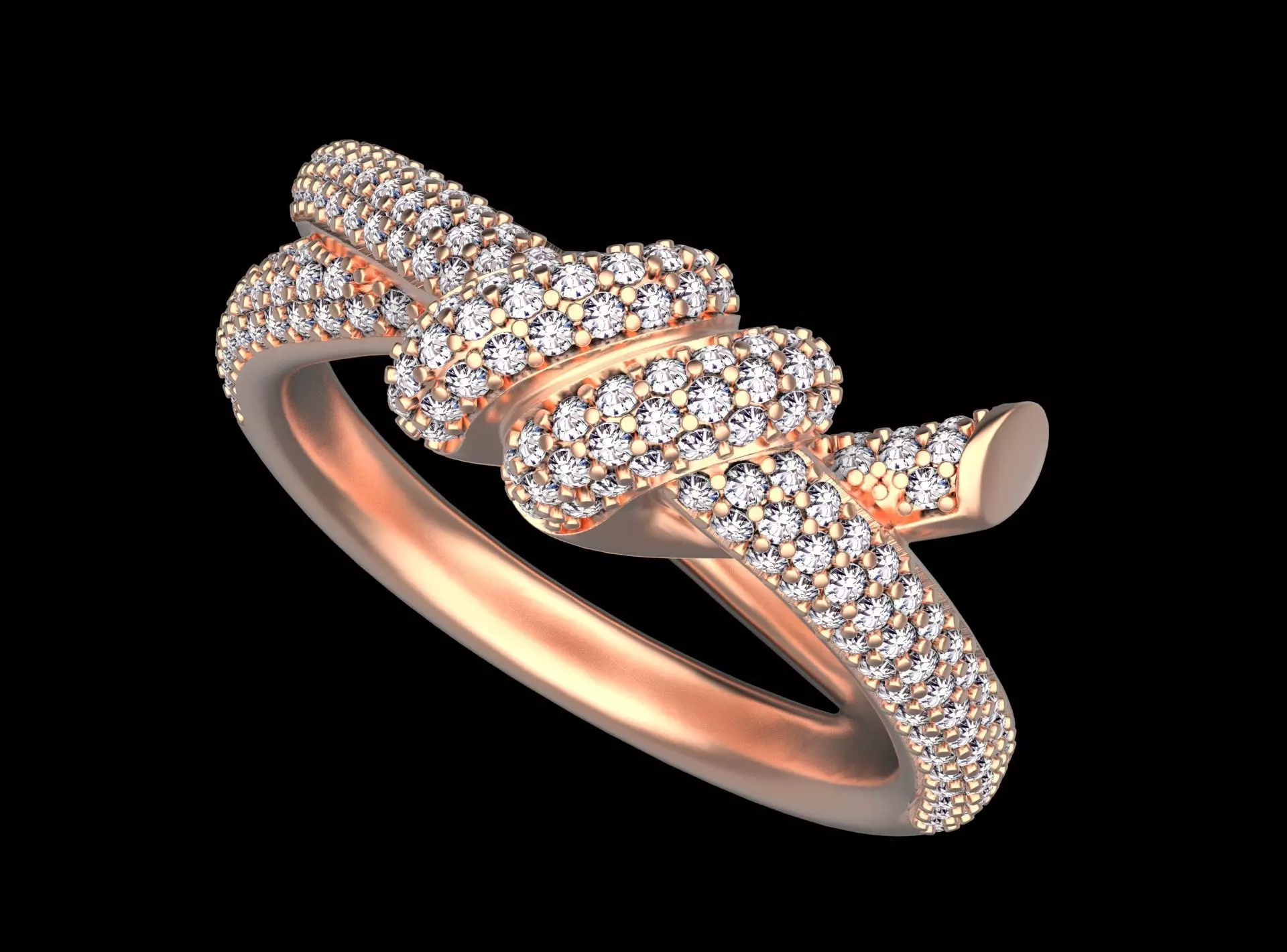 ring knot 3D print model_0