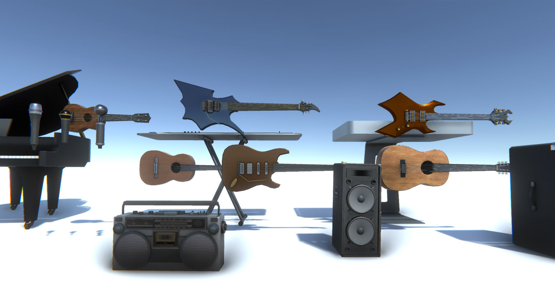 3D model Instrument Set VR / AR / low-poly | CGTrader