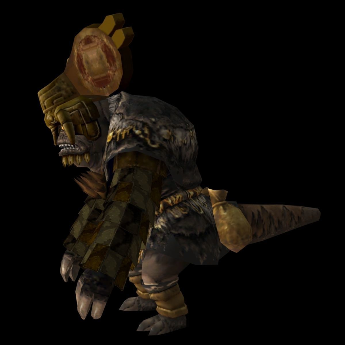 fantasy monster Creature a1 Low-poly 3D model_2