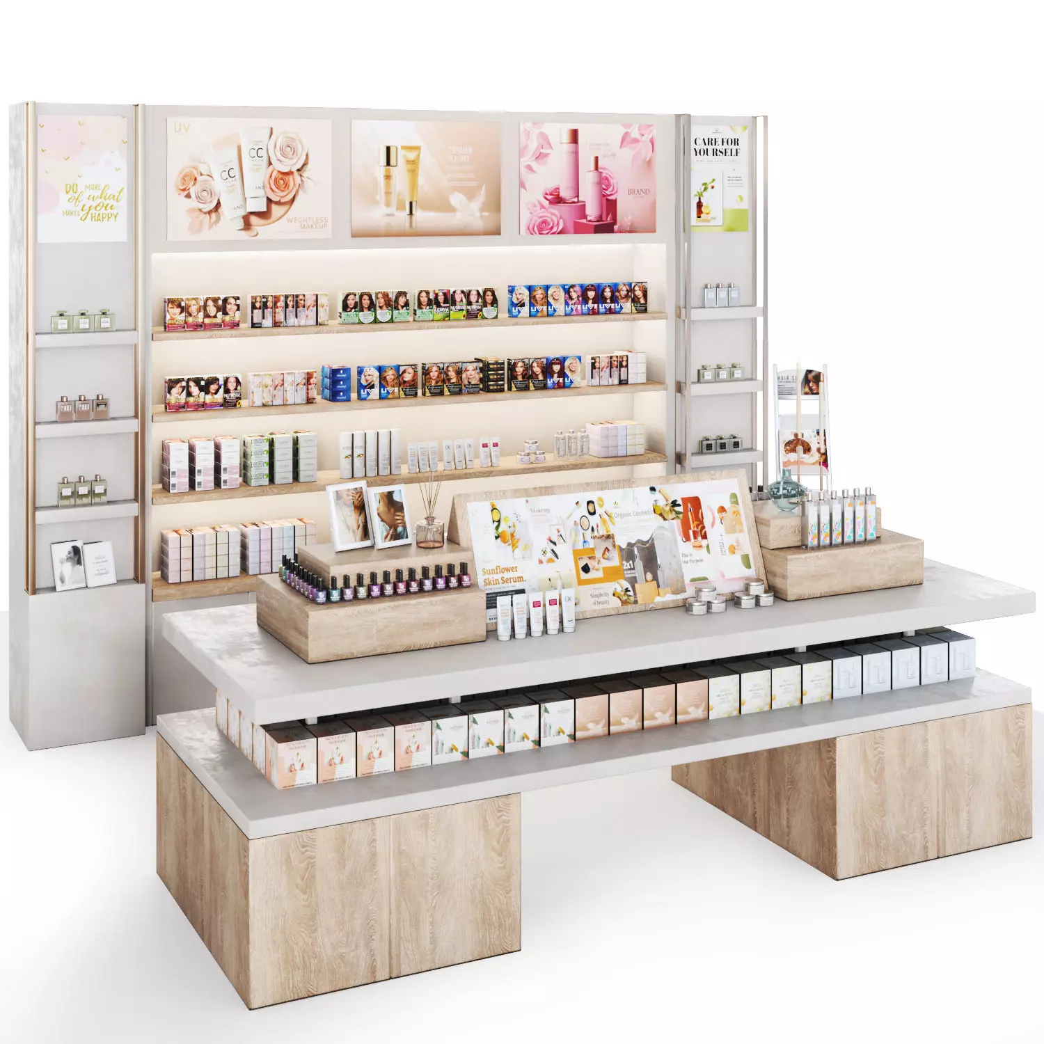 showcase 04 store stand Low-poly 3D model_0