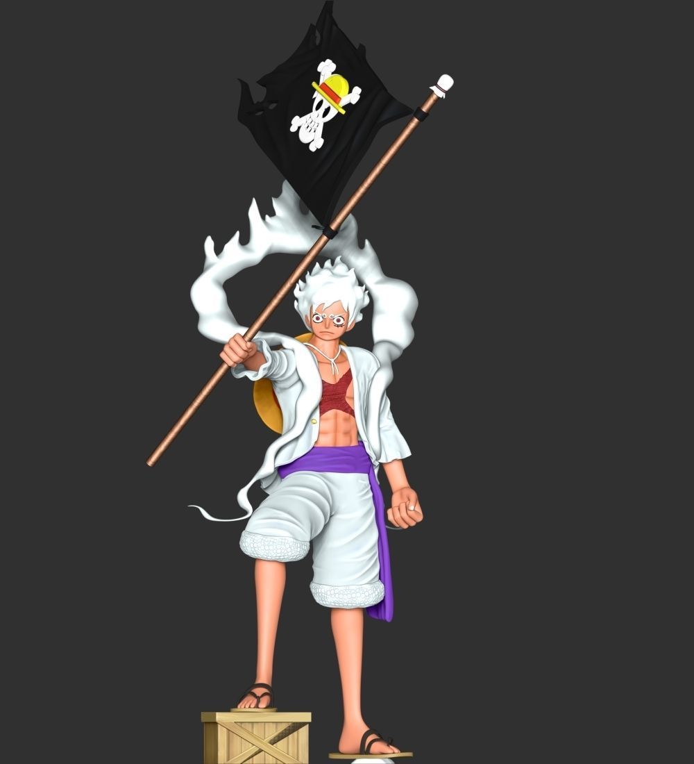One Piece - Luffy Gear 5 3D print model_2