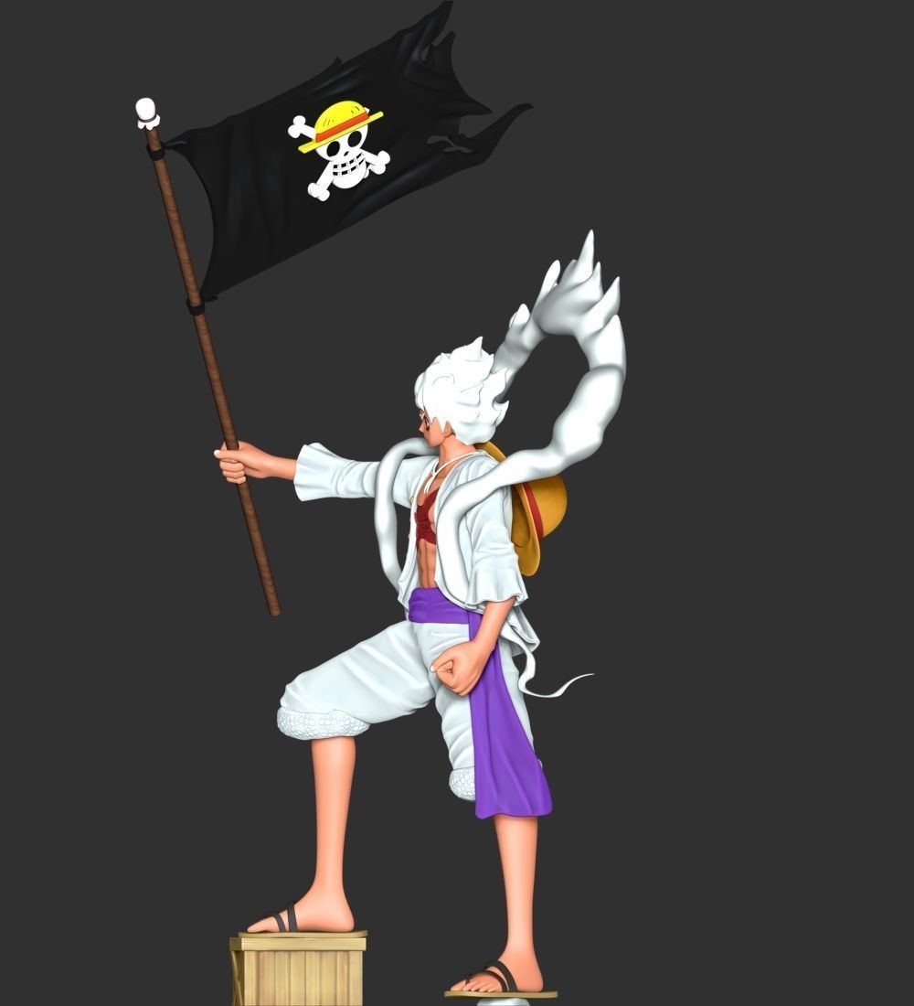 One Piece - Luffy Gear 5 3D print model_6