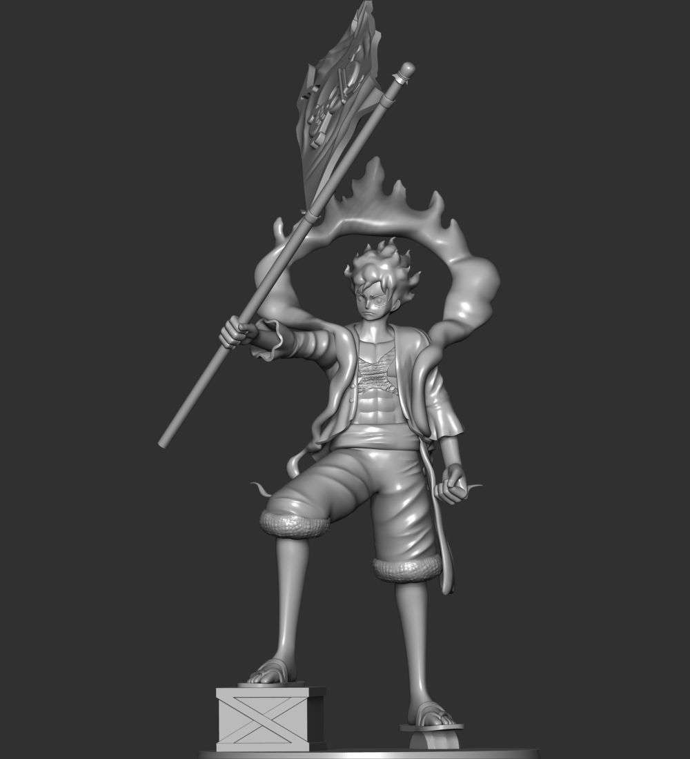 One Piece - Luffy Gear 5 3D print model_3