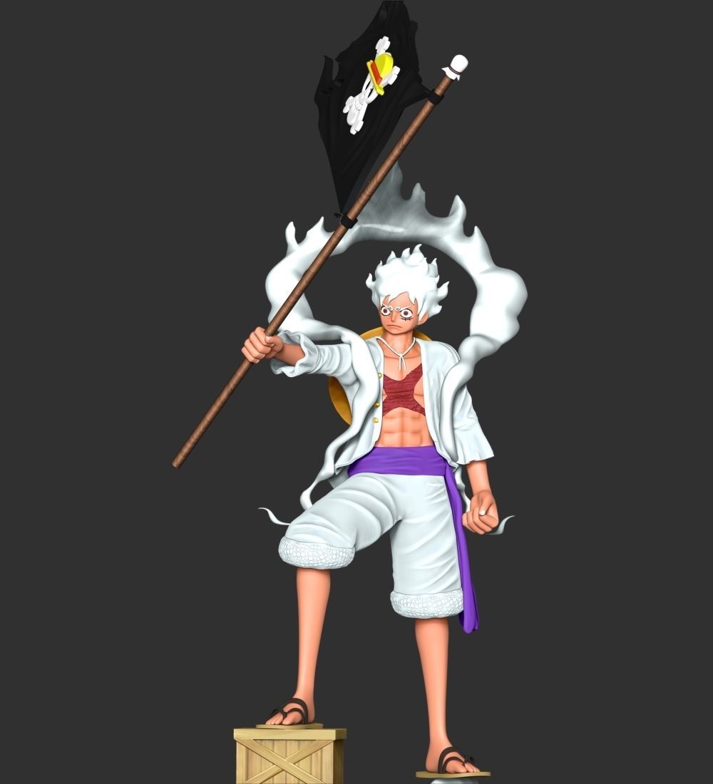 One Piece - Luffy Gear 5 3D print model_7