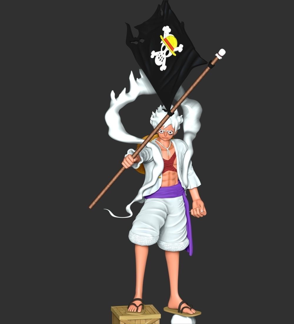 One Piece - Luffy Gear 5 3D print model_8