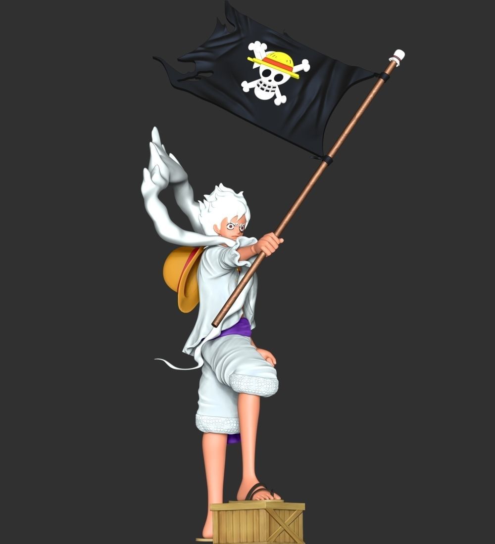 One Piece - Luffy Gear 5 3D print model_4