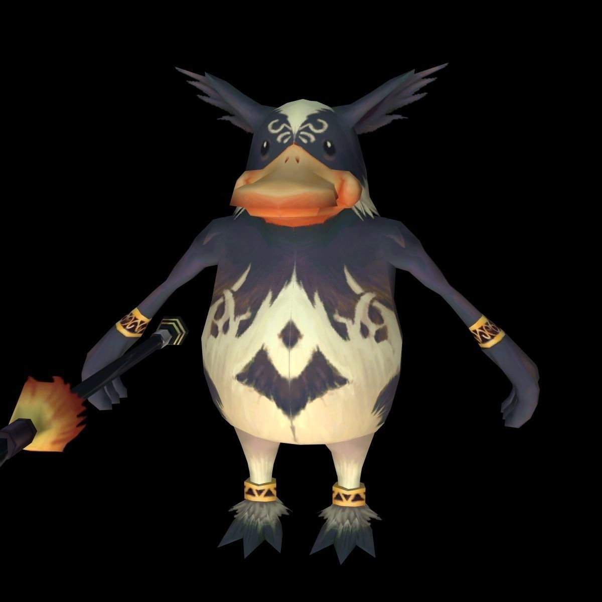 fantasy turtle duck creature Low-poly 3D model_1