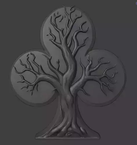 Tree Within a Spade Symbol 