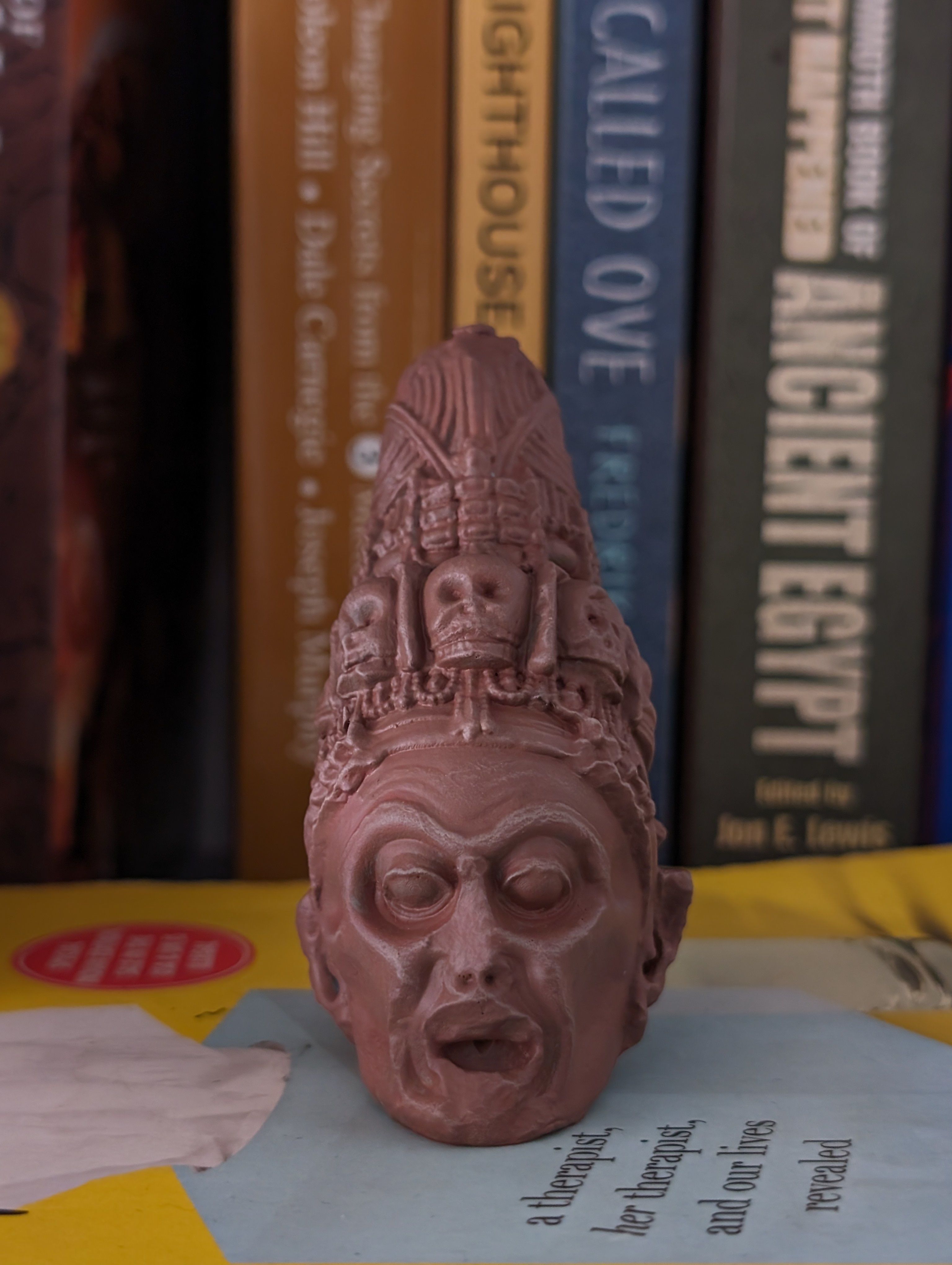 Goddess Chamunda Head - High Poly 3D File 3D print model_2