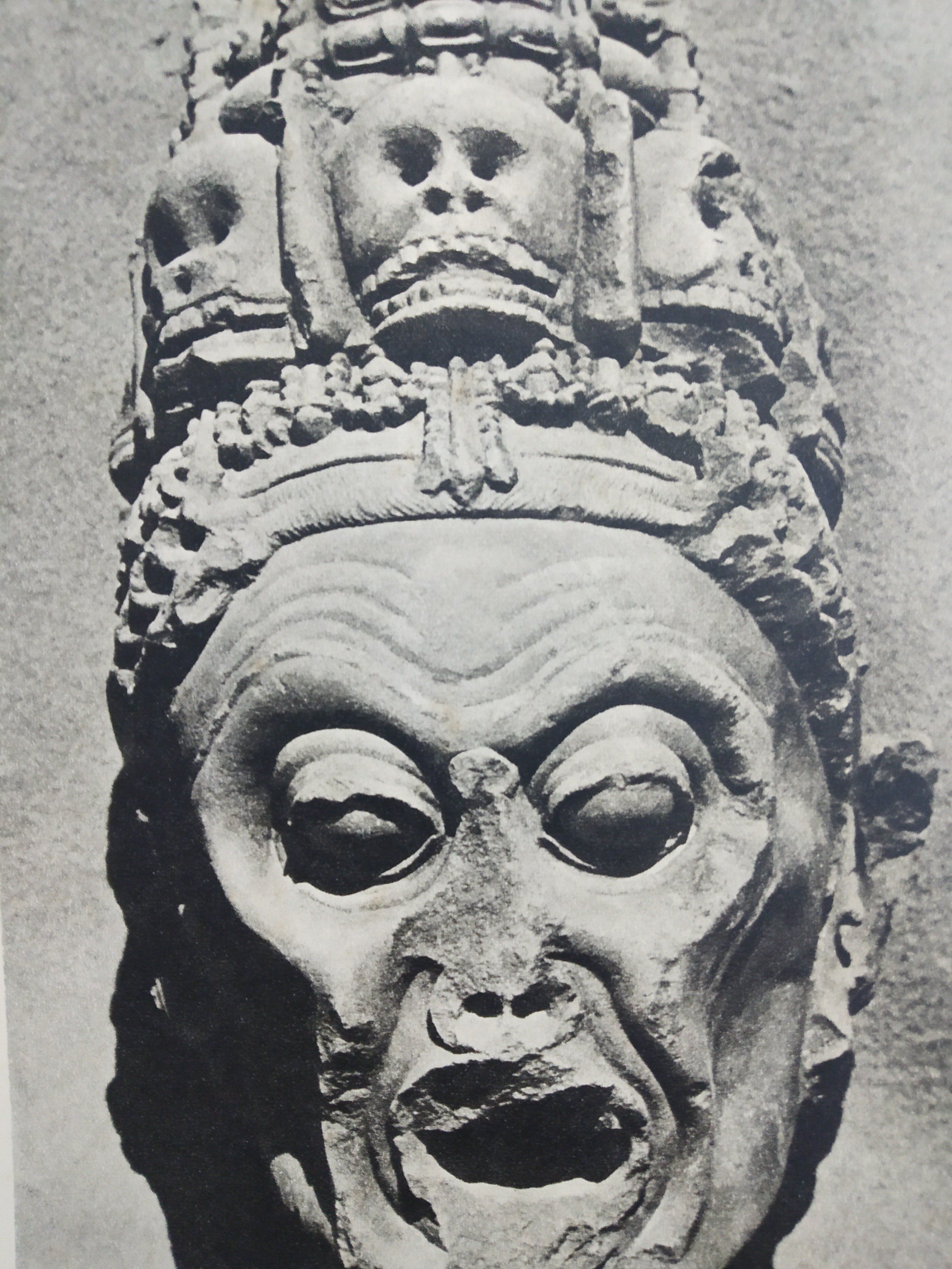 Goddess Chamunda Head - High Poly 3D File 3D print model_4