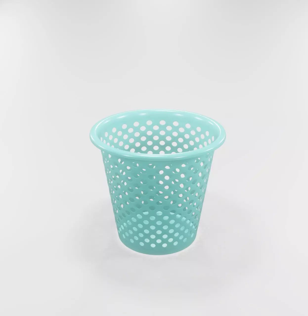 Trash bin Low-poly 3D model