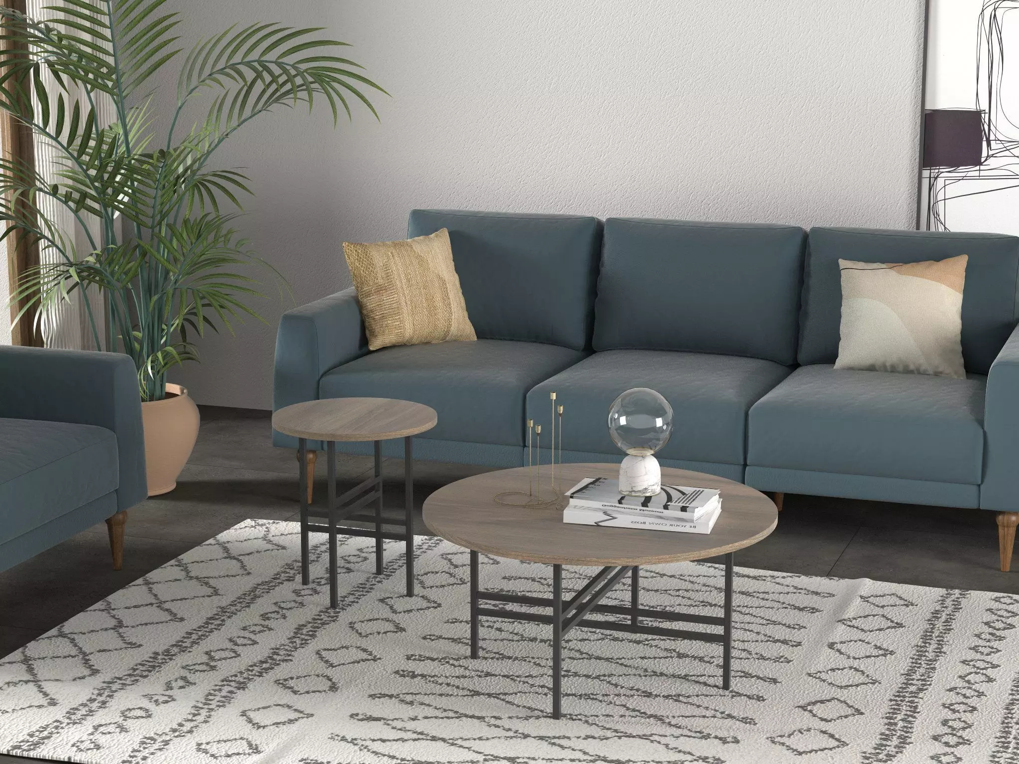 Berlin Coffee Table Free low-poly 3D model_0