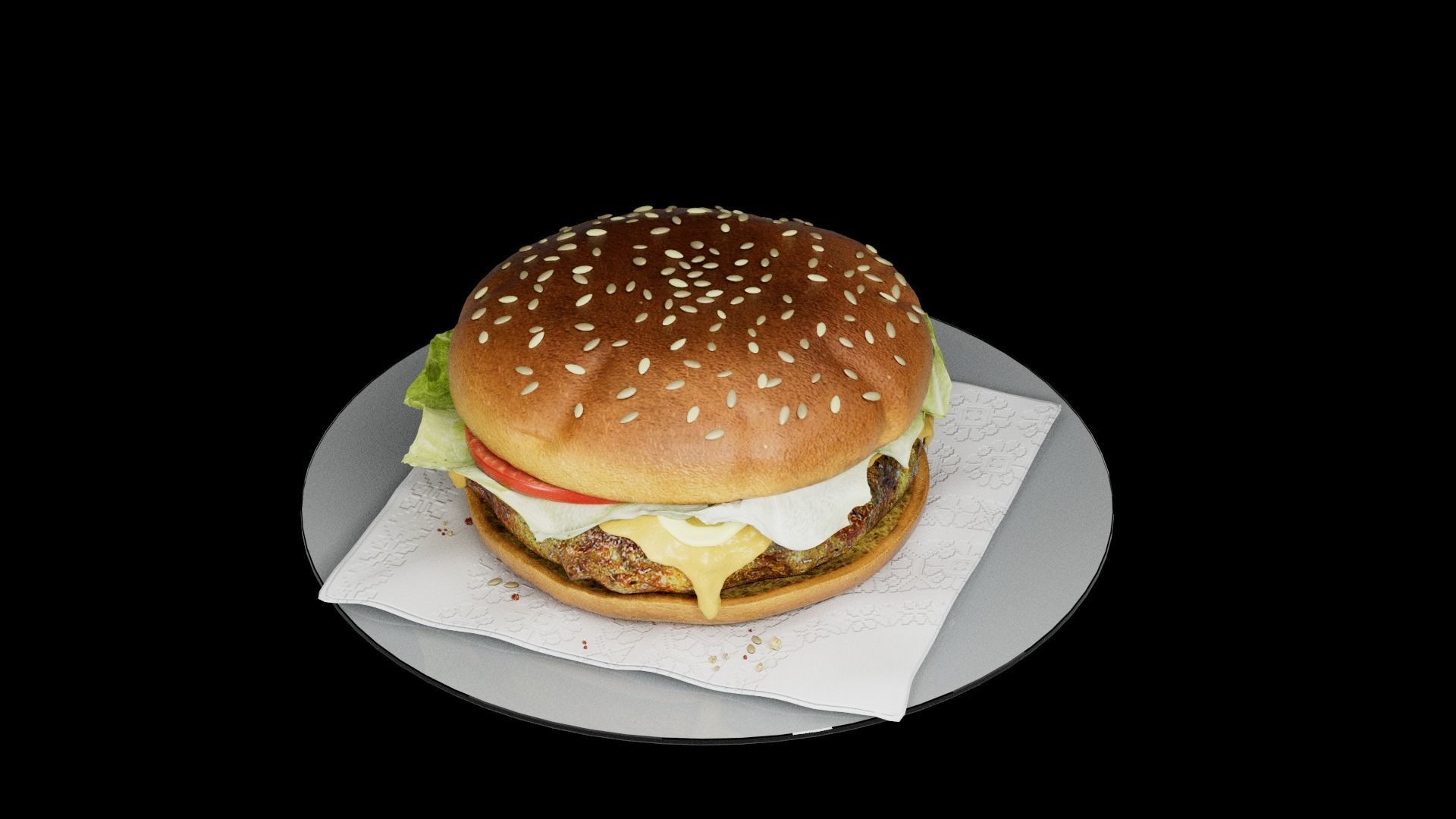 Hamburger classic 3 3D model_21