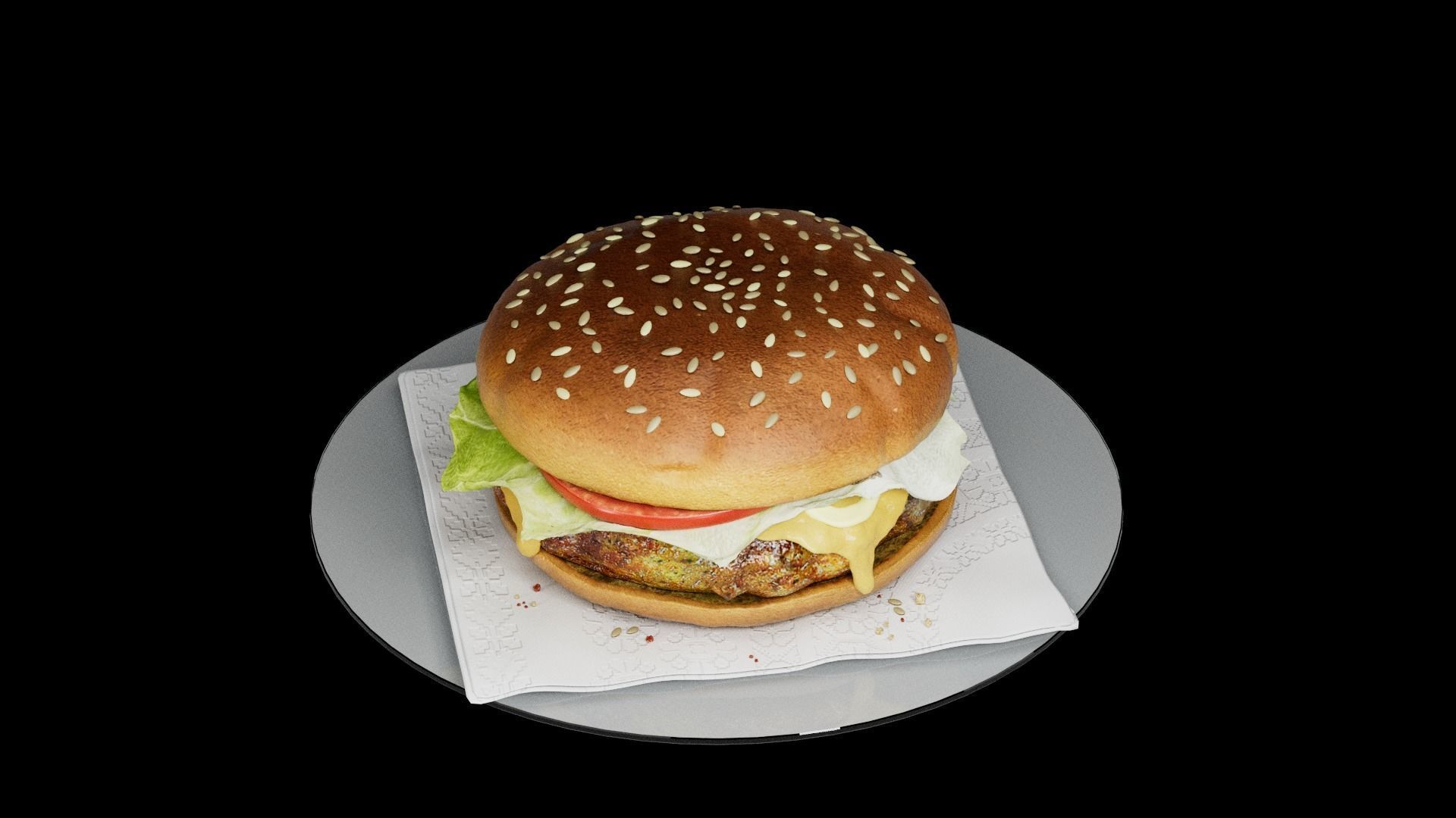 Hamburger classic 3 3D model_24