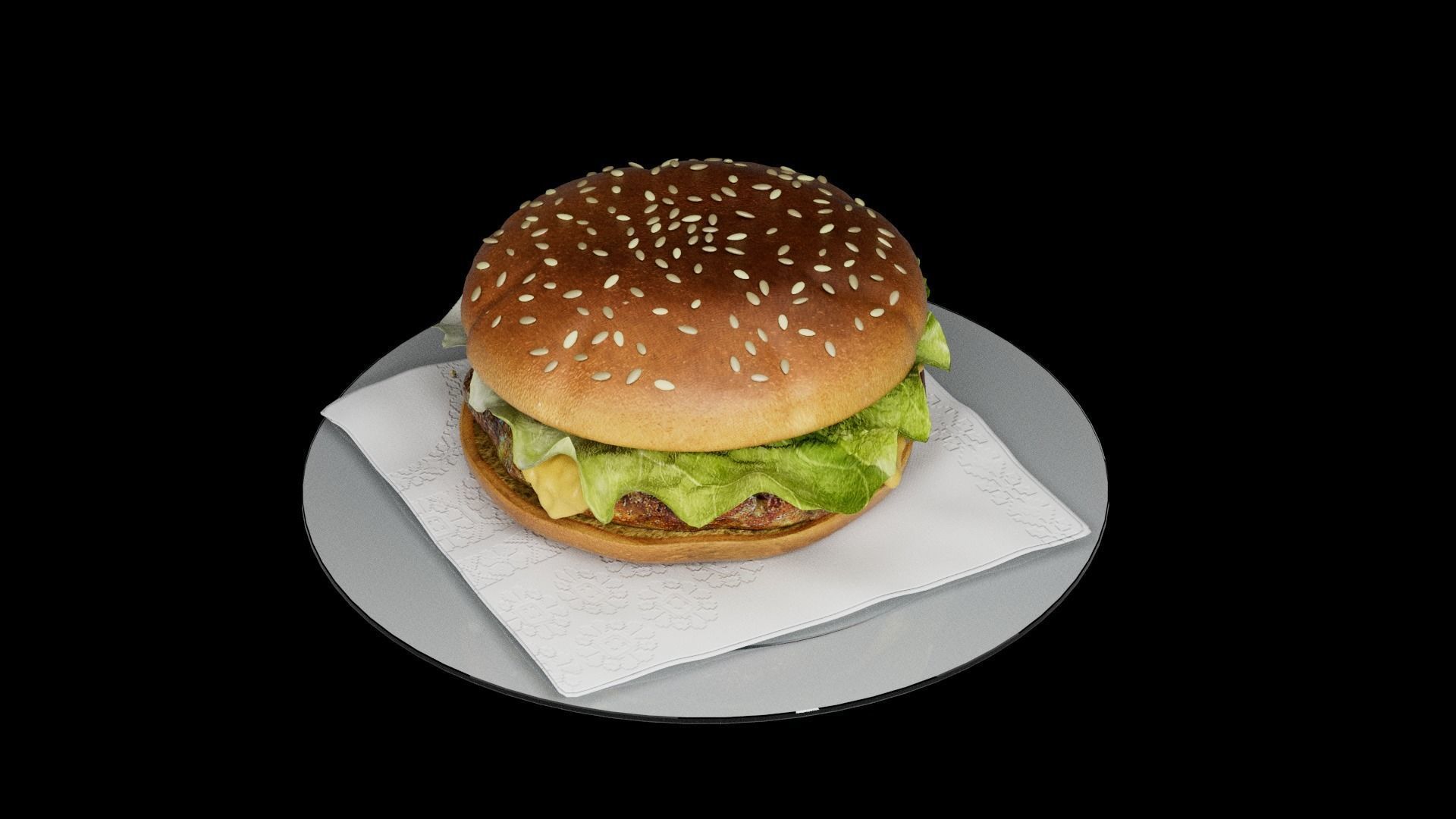 Hamburger classic 3 3D model_14
