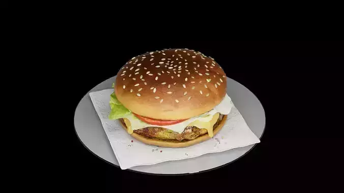 Hamburger classic 3 3D model