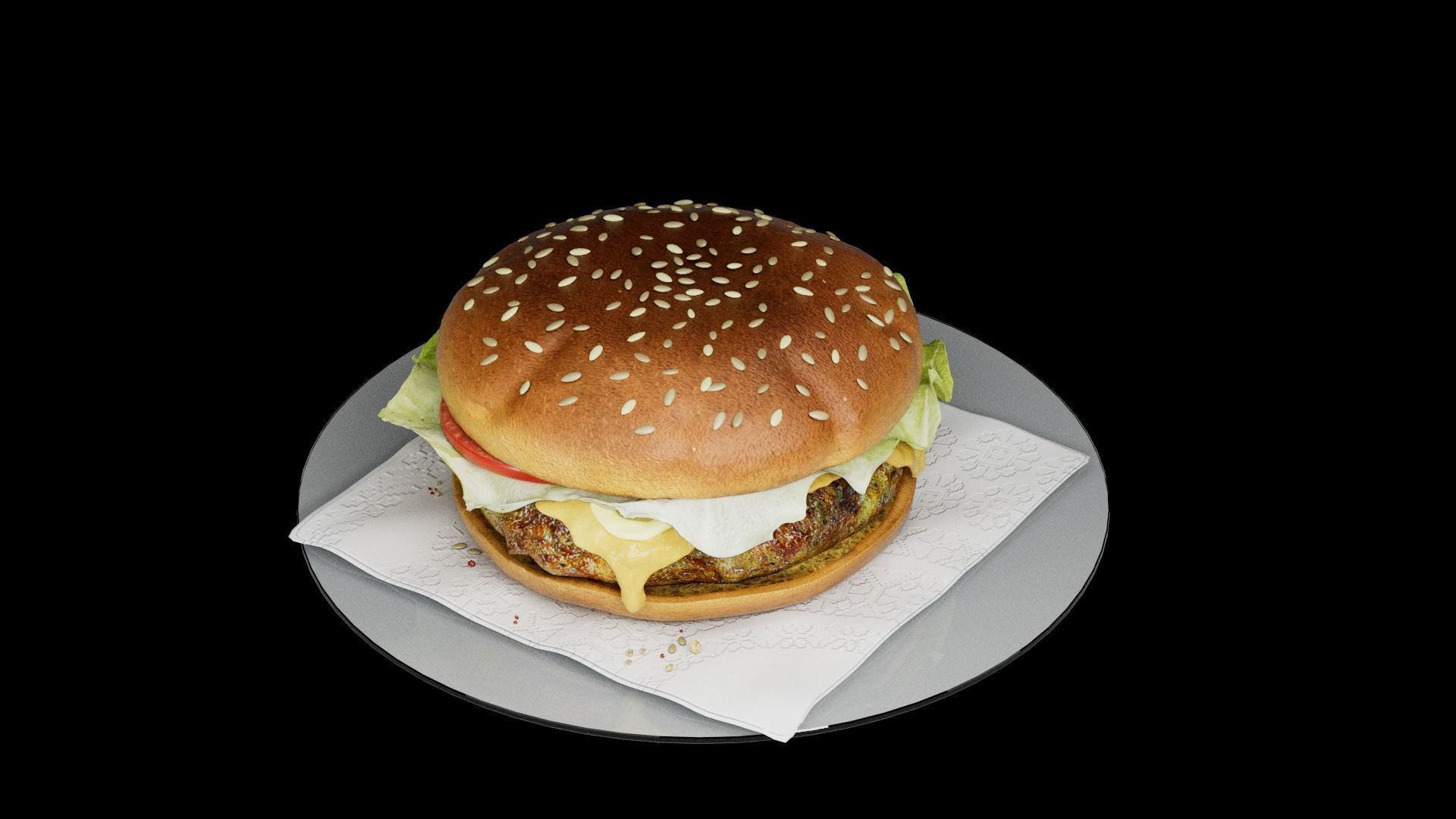 Hamburger classic 3 3D model_20