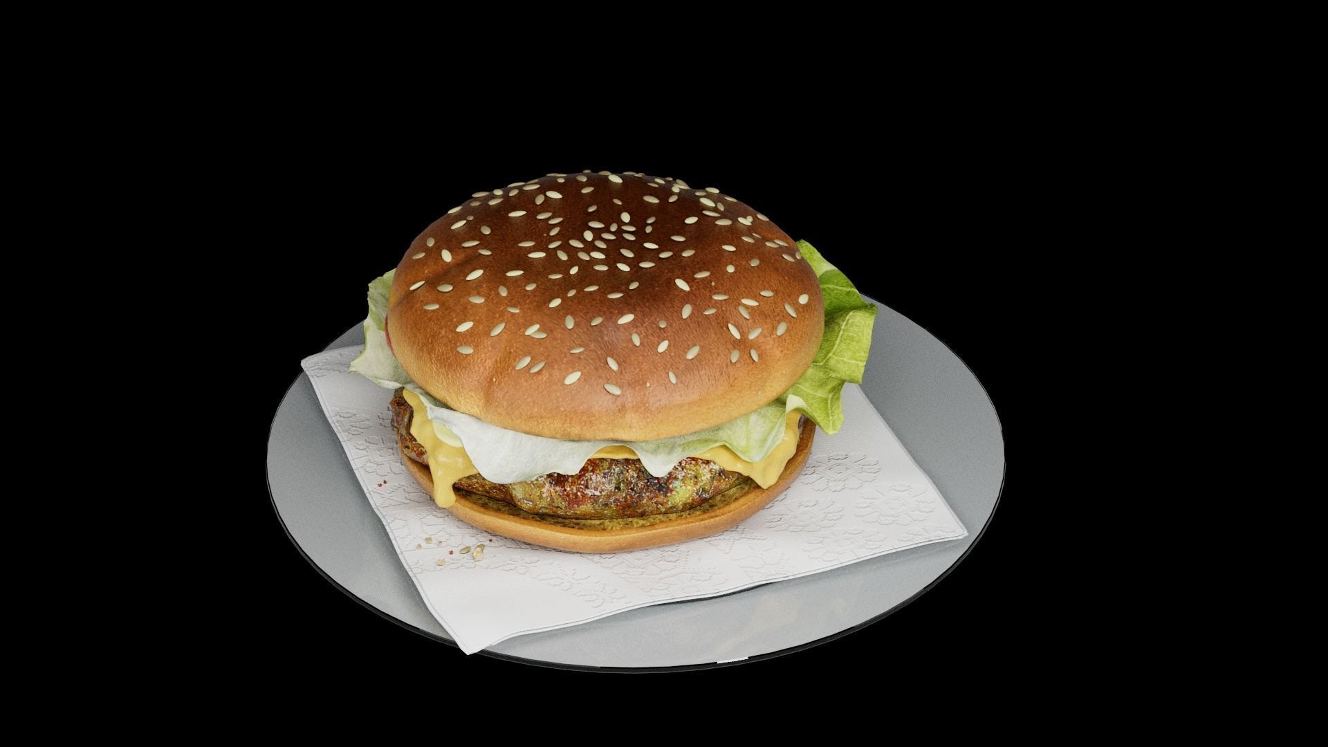 Hamburger classic 3 3D model_18