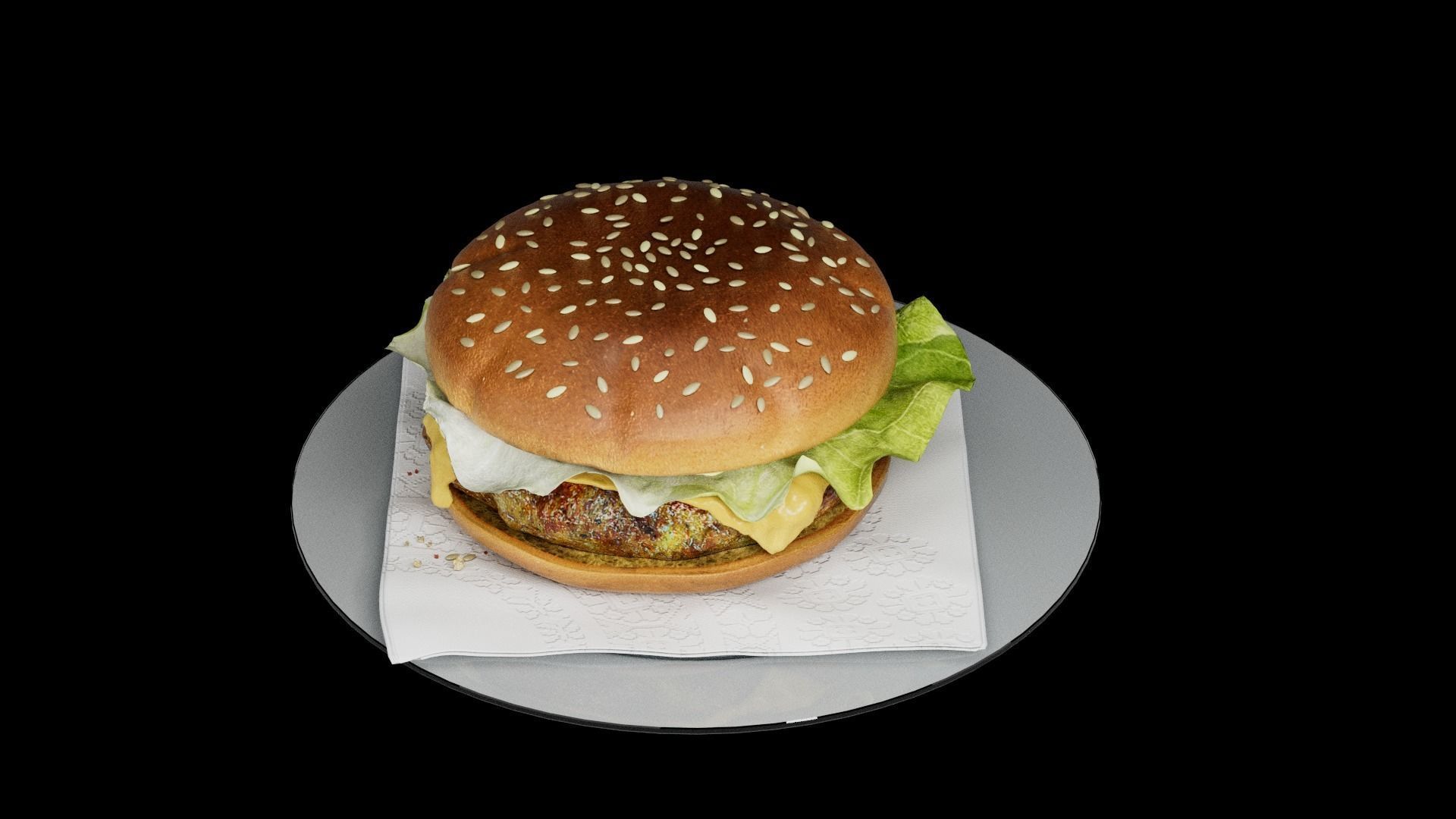 Hamburger classic 3 3D model_17
