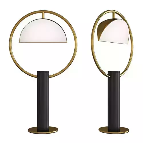 HALF IN CIRCLE TABLE LAMP
