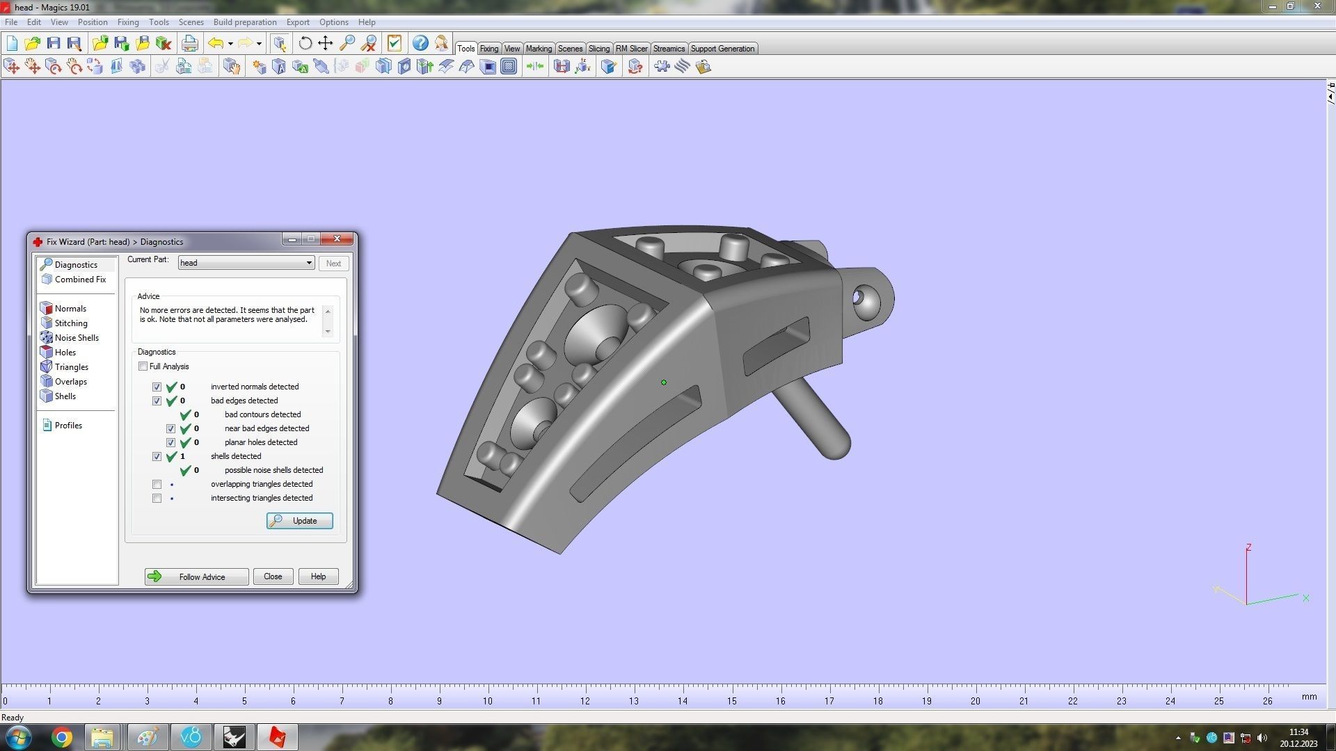Serpenti Flexible Double Rotated Ring 18 5mm 3D print model_24
