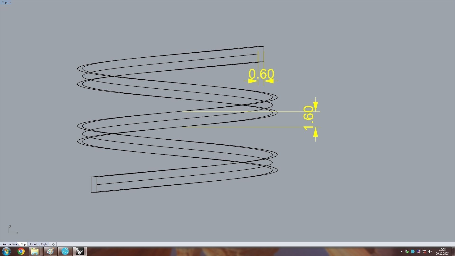Serpenti Flexible Double Rotated Ring 18 5mm 3D print model_18