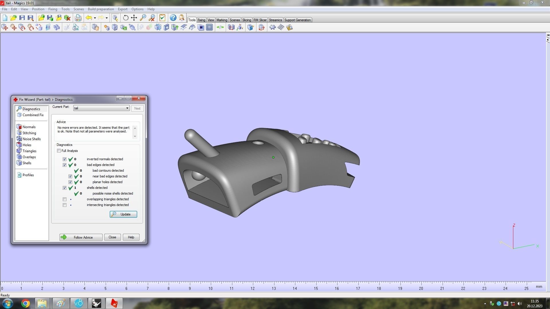 Serpenti Flexible Double Rotated Ring 18 5mm 3D print model_27