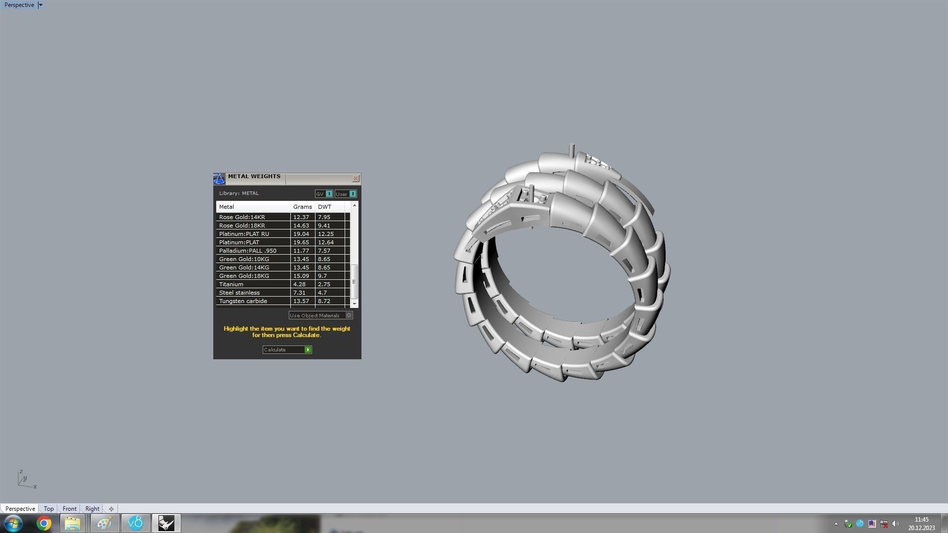 Serpenti Flexible Double Rotated Ring 18 5mm 3D print model_21