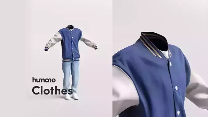 Man casual clothes - jeans and jacket - 041-5056