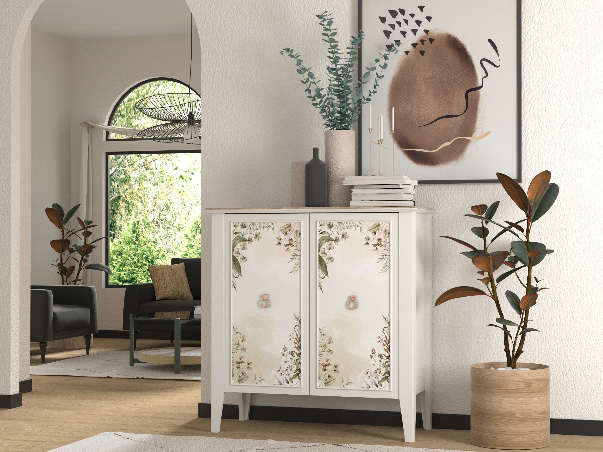 Paris Highboard Low-poly 3D model_1