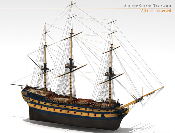 HMS Leopard 3D model_5