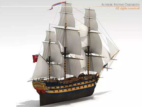 HMS Leopard 3D model_0
