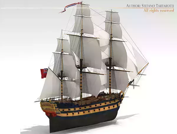HMS Leopard 3D model