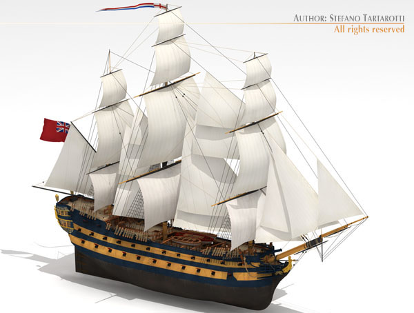 HMS Leopard 3D model_7