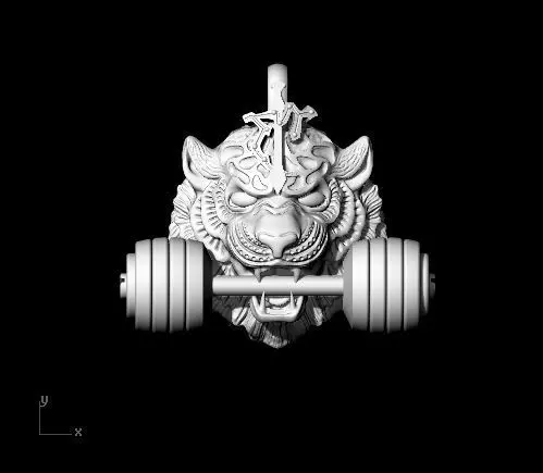 Tiger Head  3D print model_0