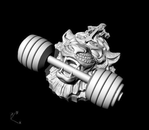 Tiger Head  3D print model_1