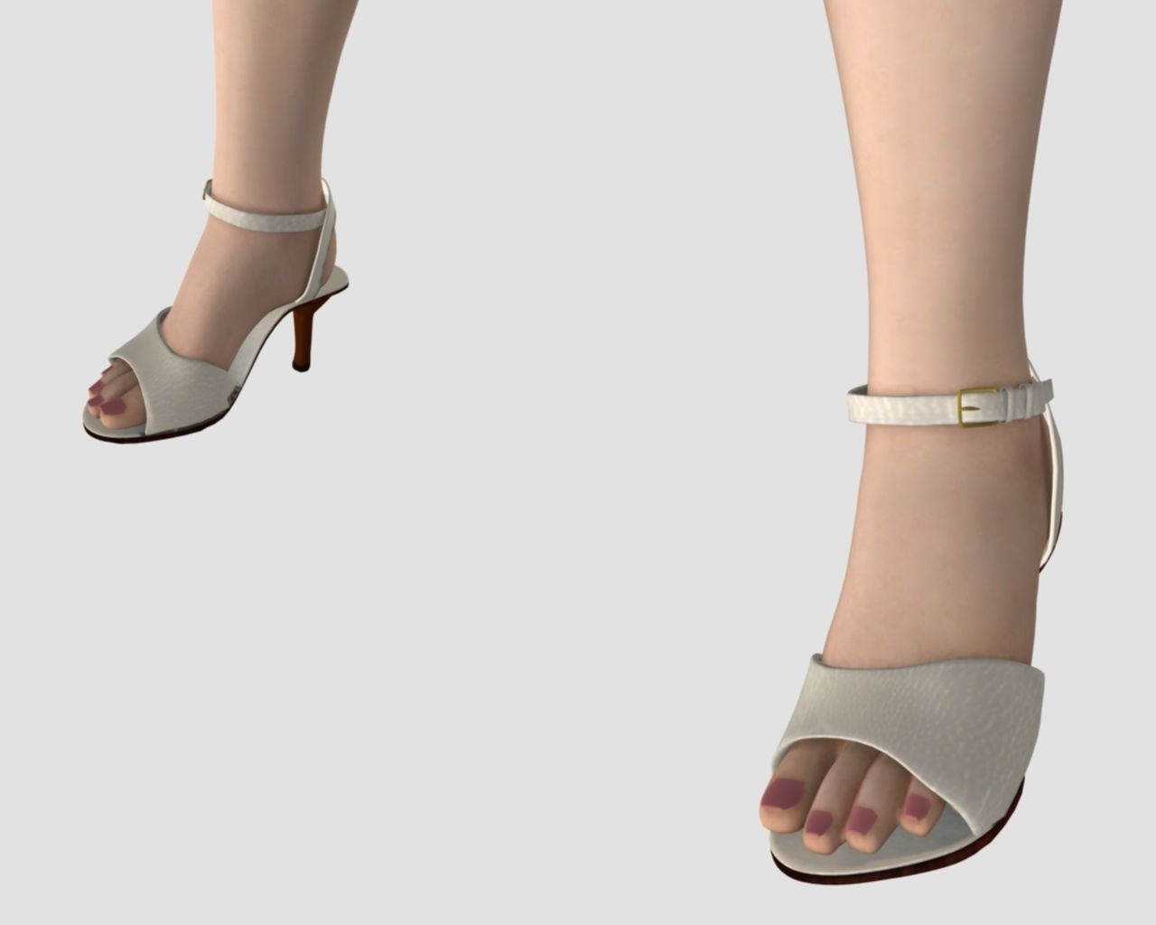  black shorts bikini women 3D model_6