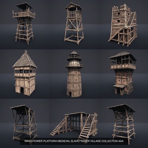 Medieval MEGABUILDER COLLECTION 3D Model Pack 5