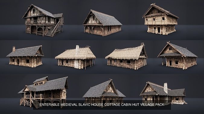 Medieval MEGABUILDER COLLECTION 3D Model Pack 4