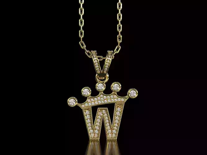 W letter pendant