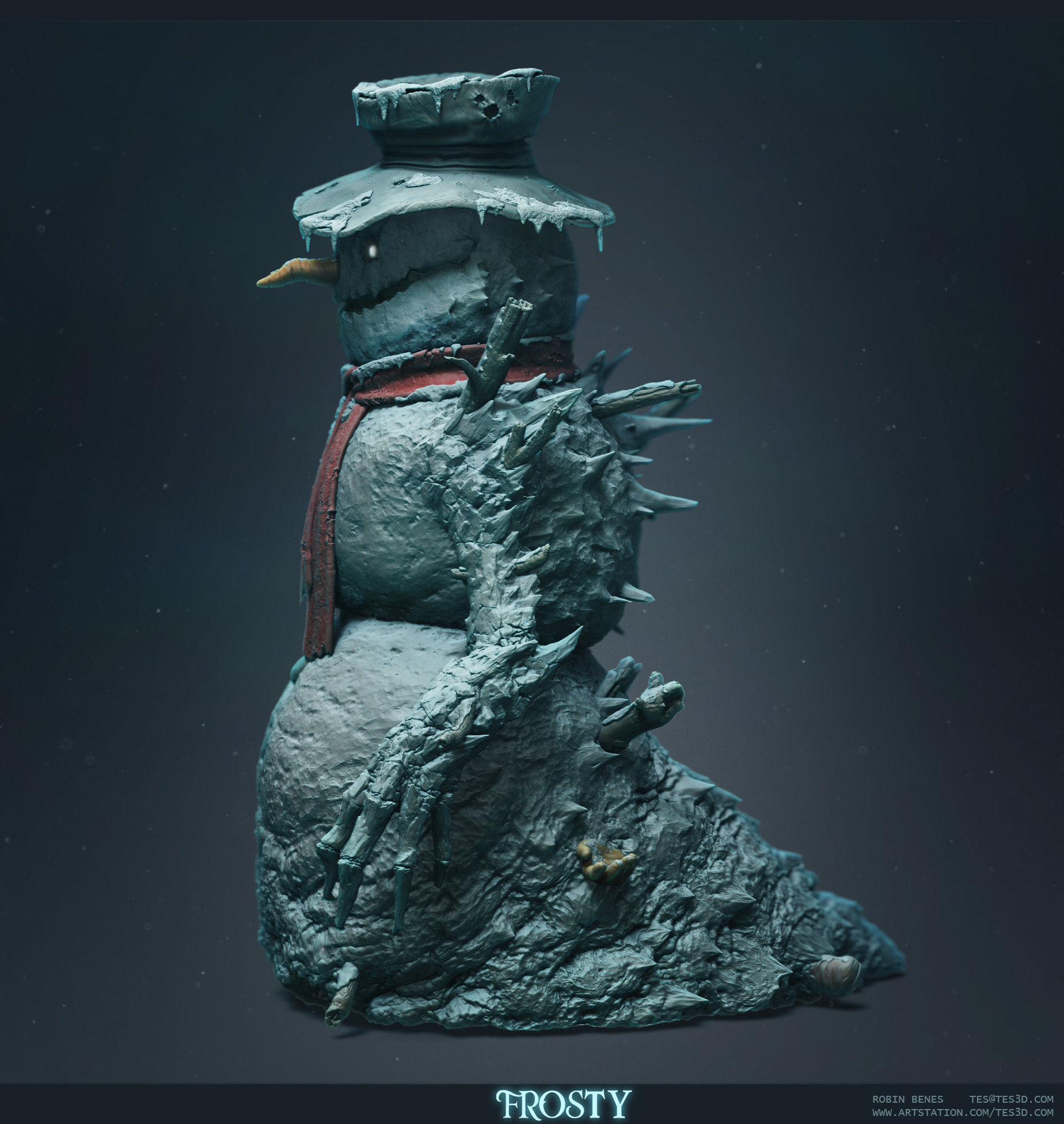  Frosty - The Cold Devourer  3D print model_4