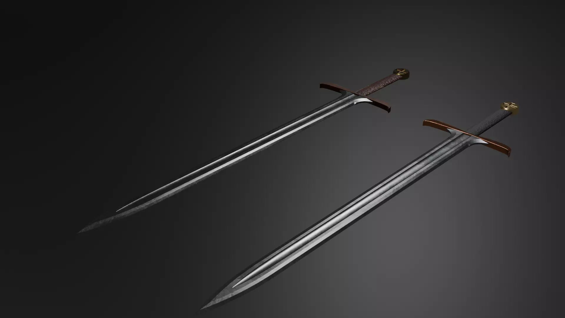 Medieval Sword Free 3D model_0