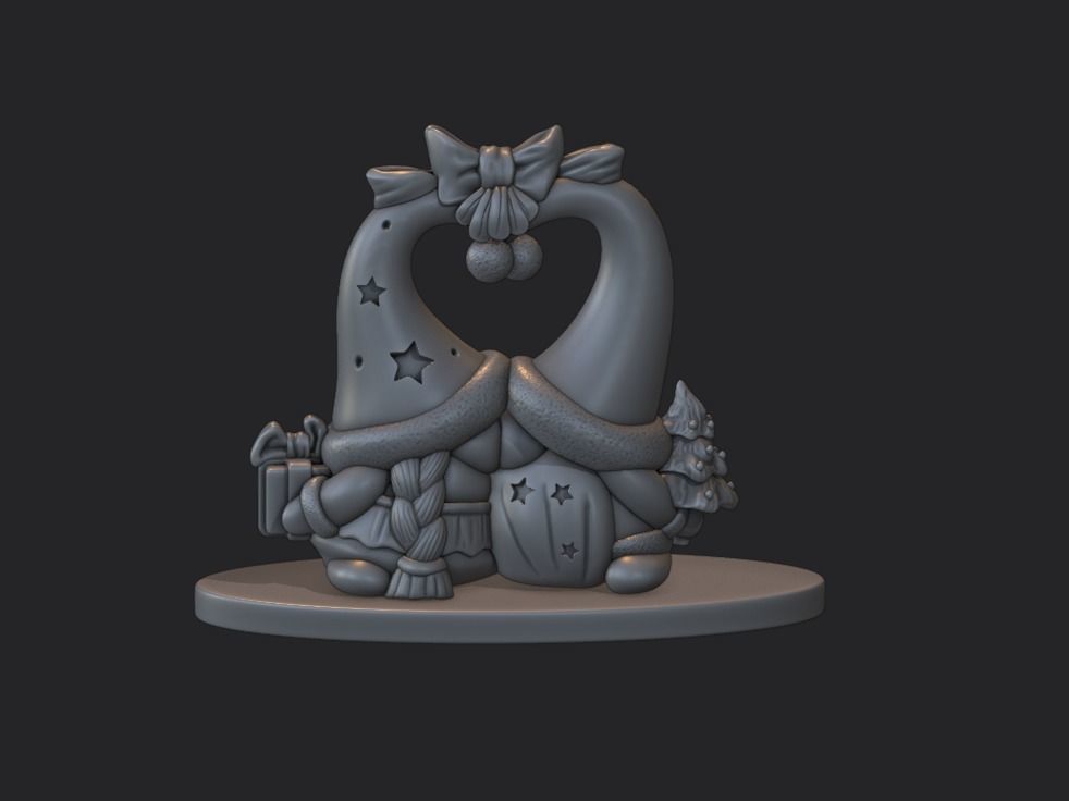 keychain for the Christmas tree 3D print model_1