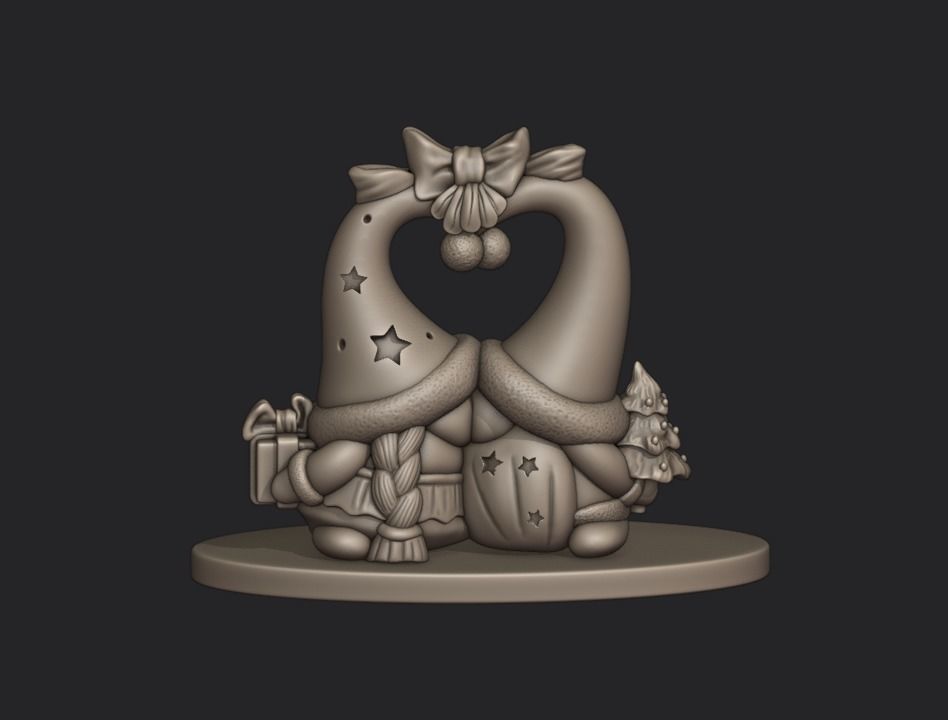 keychain for the Christmas tree 3D print model_4