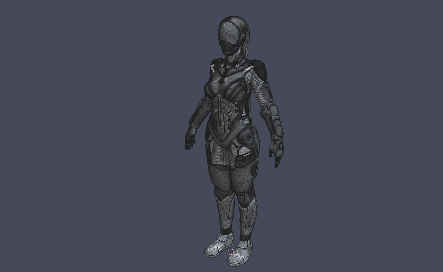 Gril Sci-FI 3D model_18