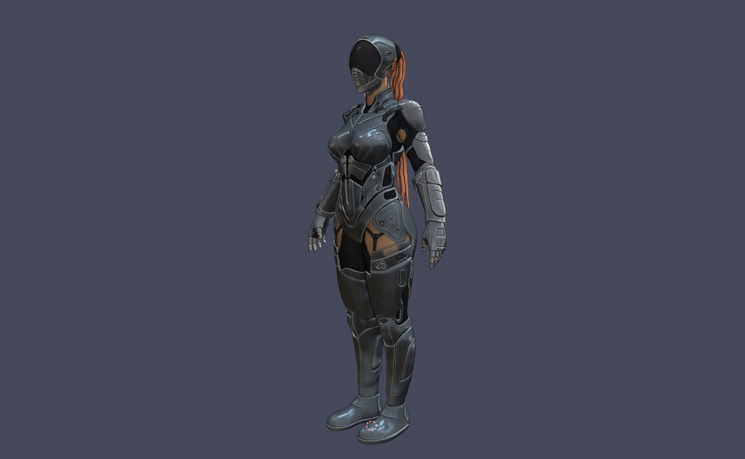 Gril Sci-FI 3D model_8