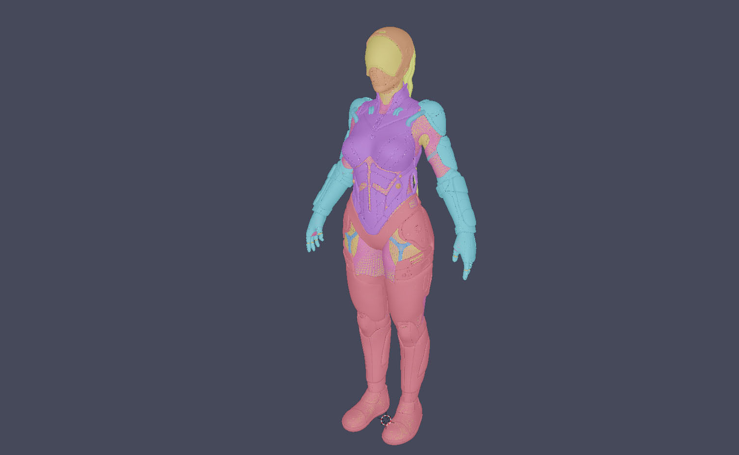 Gril Sci-FI 3D model_19